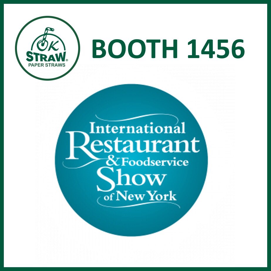 Join OkStraw Paper Straws in booth 4156 at the International Restaurant Show from March 8-10. Our team is ready to meet your paper straw needs! 

#paperstraws #paperstraw #internationalrestaurantshow #nyc #newyork #newyorkfoodshow 
#internationalfoodserviceshow #okstraw