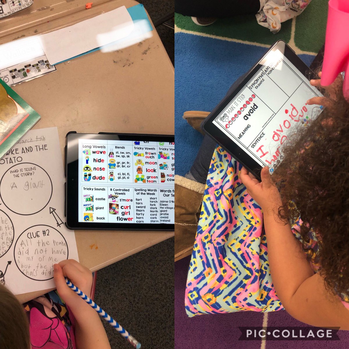Mrs_Wood_LR's tweet photo. Our “word to your mom” this week: avoid @nearpod Let’s us have an interactive word wall at our fingertips!Our class LOVES having all the phonics friends and sight words we’ve learned to refer back to when they’re stuck writing! @jcityTNschools @MountainViewJCS https://t.co/9VtcUcuvQW