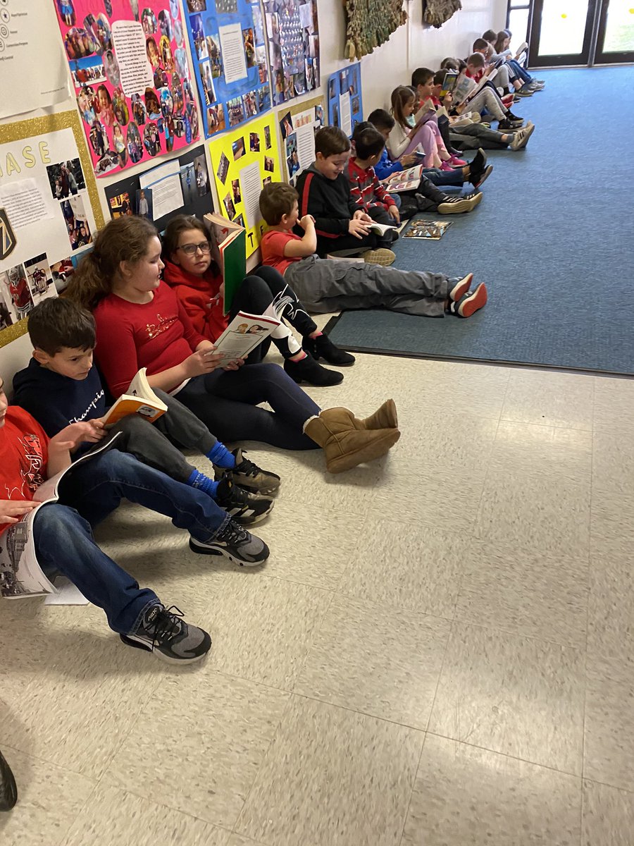 Celebrating Read Across America Week by reading across WFE!! 📚
