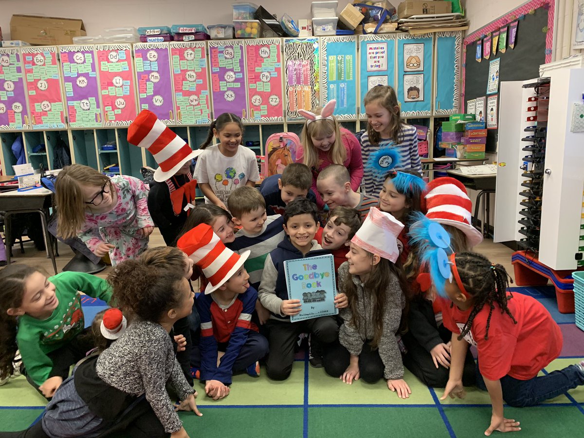 DAngelillo's tweet photo. Saying good-bye to a friend.   The kids made a good-bye book for a classmate who will be leaving us. Joel loved listening to all their wonderful compliments about him.  #parkavepride https://t.co/uunMtmlwEO