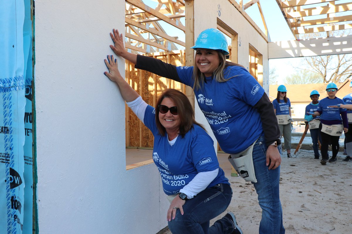 Thank you to our #WomenBuild partner, <a href="/Lowes/">Lowe's</a> for sponsoring the Passon Family's home and volunteering with us during International Women Build Week! We had so much celebrating! #BuildHer