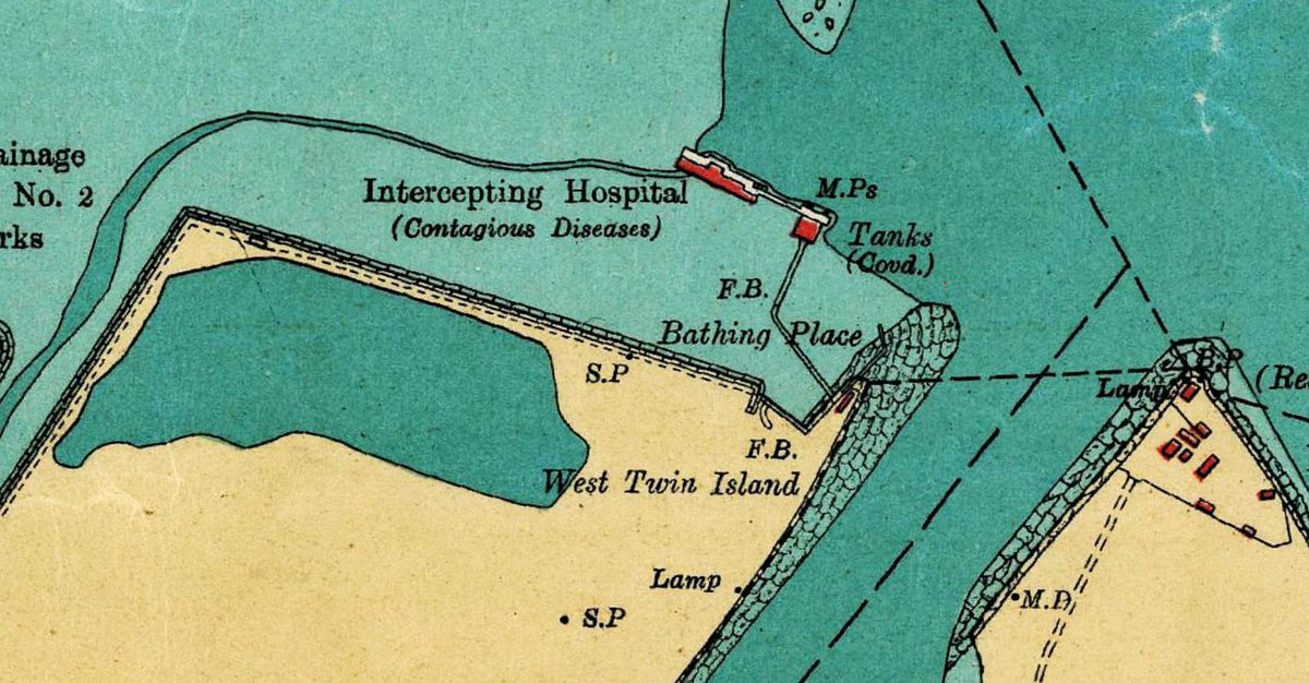 GeoConor's tweet photo. In 1920's #Belfast there once was a Contagious Diseases Intercepting 'island' hospital in the harbor, check it out here: https://t.co/sowvyKXq57 #webmapping #GIS #historicmapping #hiddenhistory @QUBGeography https://t.co/vJDM96LCli