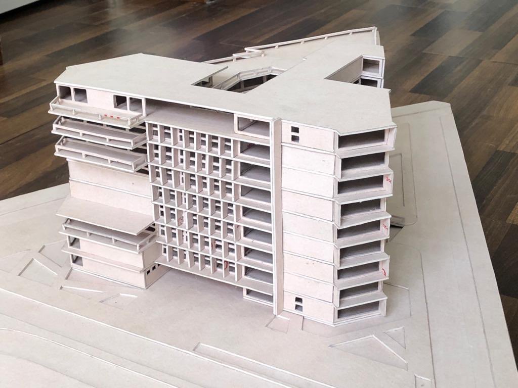danslazone__'s tweet photo. projet de conception d’un IGH à Ngor #maquette https://t.co/kRzsWZznlG