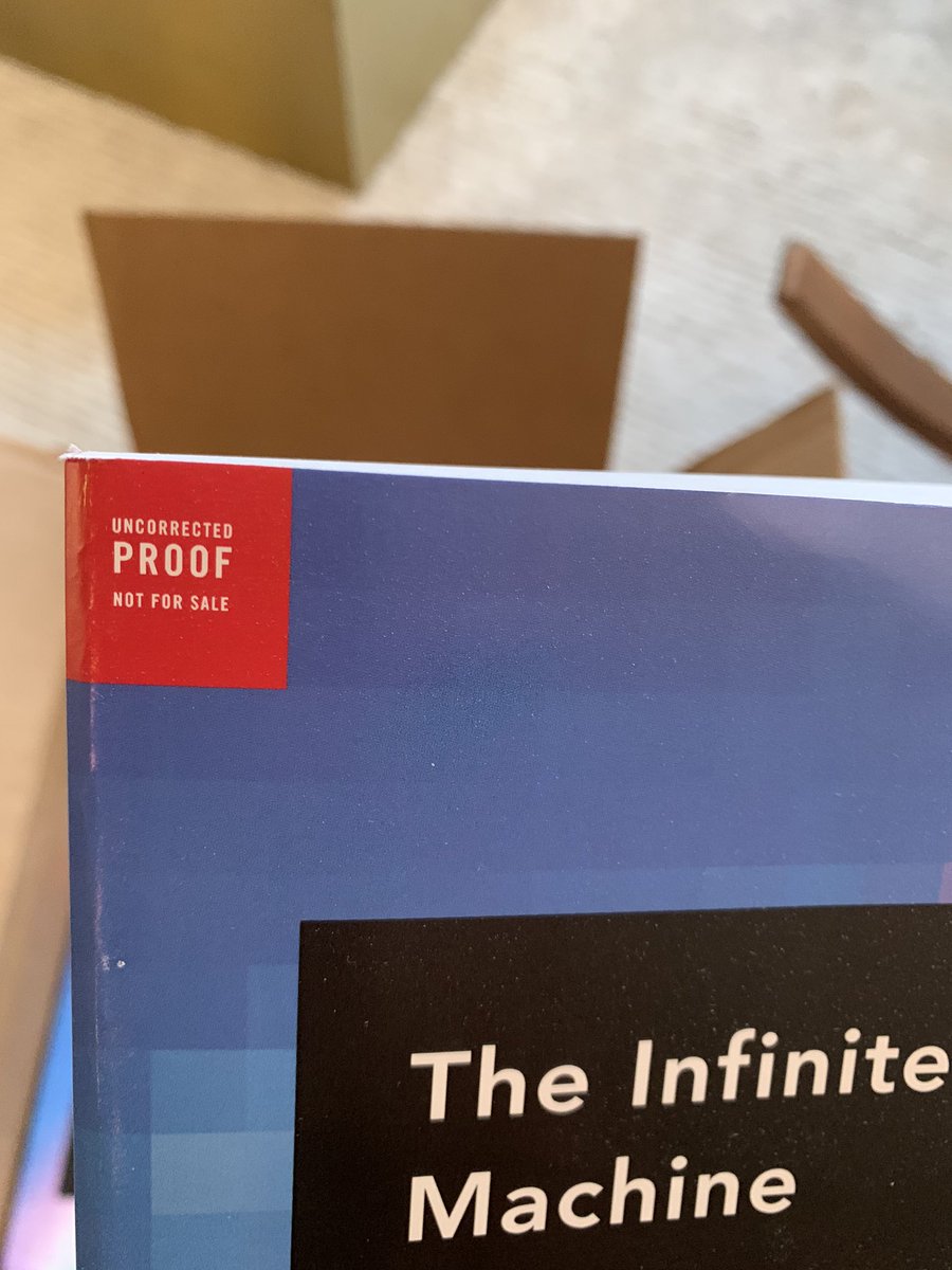CamiRusso's tweet image. Look at what just came in the mail!!!! 

It’s getting real! My book’s uncorrected copies 😱🌈

#ethereumbook #infinitemachine