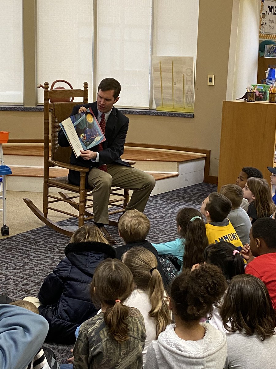 We would love to thank Governor Andy Beshear for taking time out of his day to stop by our school and read to the 1st and 2nd graders! We still aren’t sure who was more excited, the students or staff! #greatwiththekids #supportivegovernorrefreshing <a href="/HearnHornets/">Hearn Elementary</a> <a href="/OneTeamFCS/">Franklin County Schools</a>