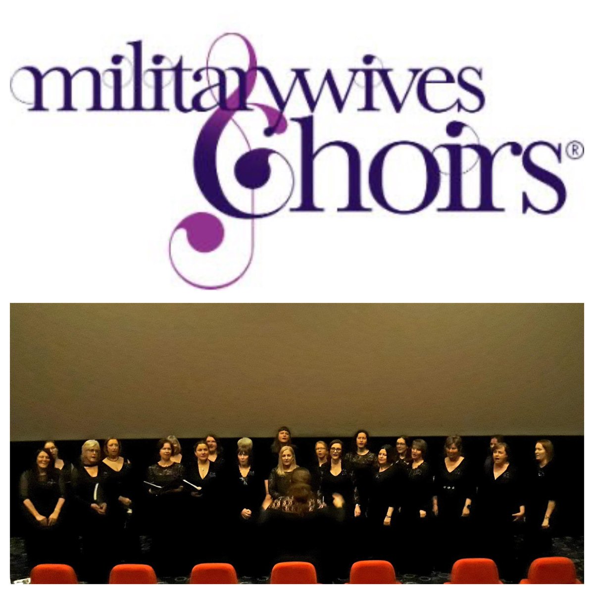 This evening, <a href="/BristolMWC/">Bristol MWC</a> members joined forces with <a href="/MwcColerne/">CorshamandColerneMWC</a> to perform three songs before the start of the ‘Military Wives’ film which was released today by <a href="/LionsgateUK/">Lionsgate UK</a> Performing at Yate <a href="/cineworld/">Cineworld</a> was a wonderful experience! #singsharesupport at its very best!