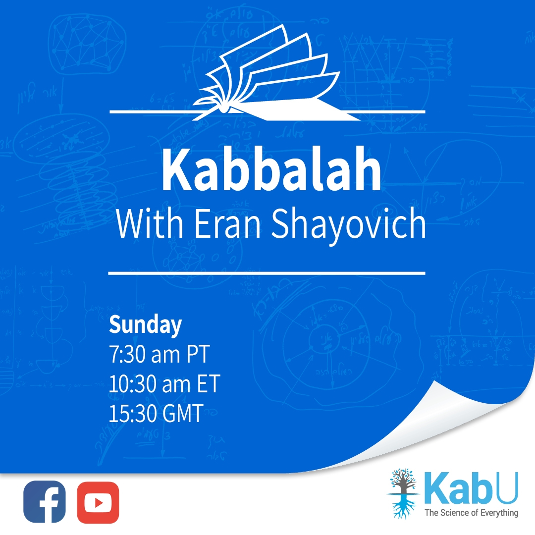 Kabbalahinfo's tweet photo. Kabbalah with Eran Shayovich, senior KabU instructor.
Live lesson every Sunday at 7:30 am PT / 10:30 am ET / 15:30  GMT
https://t.co/4PMIMgVVh1

#intention #kabbalah #wisdom
#sefirot #elohim #answers #spirituality
 #spiritual #sepher #malchut #daath #hesed #spiritualgrowth https://t.co/716nGChUwg