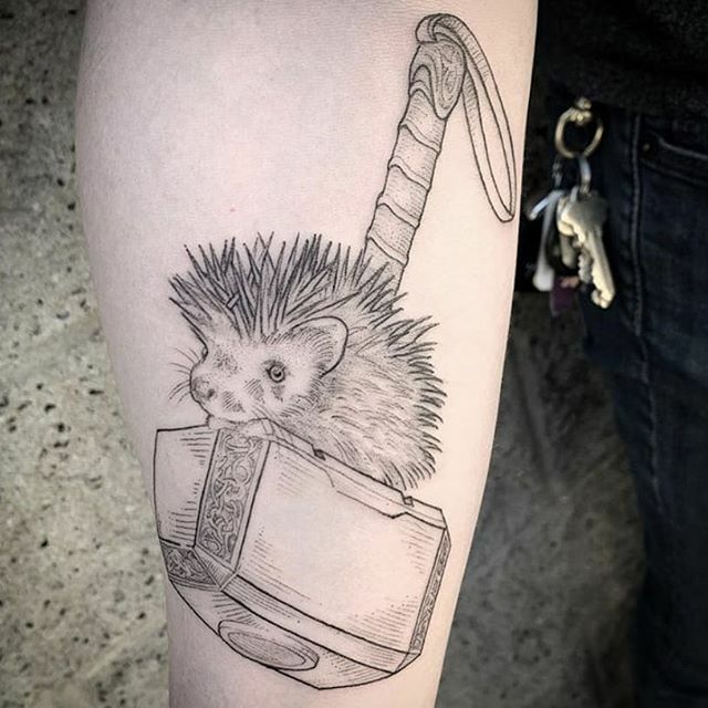 THSTattoo's tweet photo. 🔨 Done by Miguel 🦔 @toxtle https://t.co/KE8laoEWjx https://t.co/qFI1NHsihK