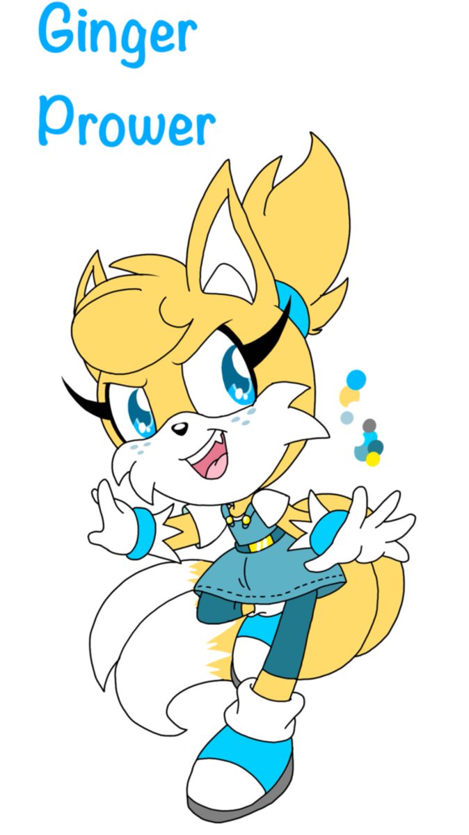 hikariviny Here is another Fan kid Tails x Zooey kid: Ginger
