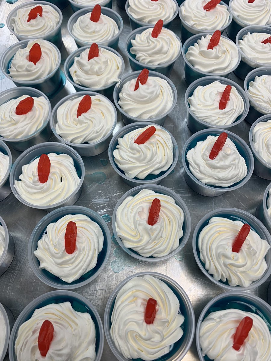 “One Fish, Two Fish, Red Fish, Blue Fish”.. special lunch treats followed our Dr Seuss day in the Cafeteria! <a href="/JohnZesiger/">Dr. John W. Zesiger</a> <a href="/trtomasko/">Dr. Tracie Tomasko</a> #TNGfeedskids #weareTNG