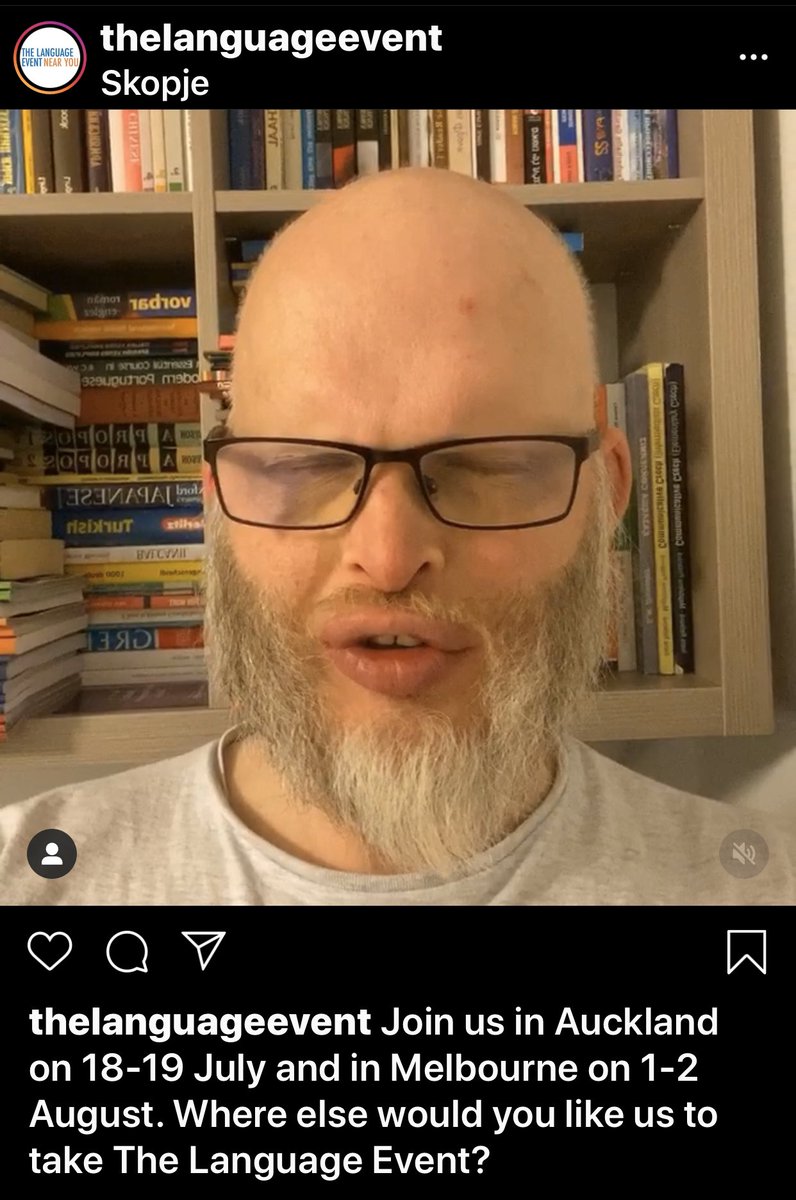PolyglotMeetup's tweet photo. Where would you like to see The Language Event? 

Next stops: 

Auckland 18-19 July https://t.co/0N8navdjVF

Melbourne 1-2 August
https://t.co/E8GEVMvoMf

#TheLanguageEvent https://t.co/yIRMry7r5U