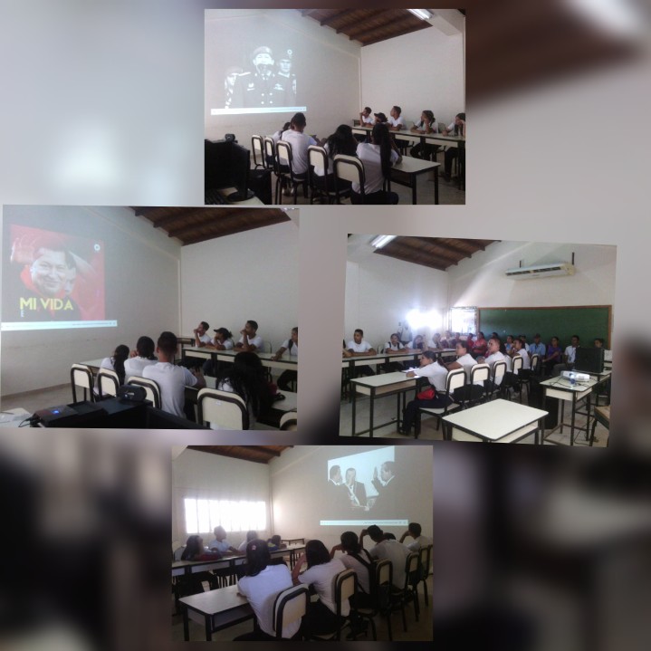 UnefaVrrOrienta's tweet photo. En la Ampliación Isla de Coche se realiza la Proyección de vídeo en conmemoración  de la Siembra del Comandante de la Revolución Bolivariana "Hugo Rafael Chávez Frías" https://t.co/r6G9ehJDHI