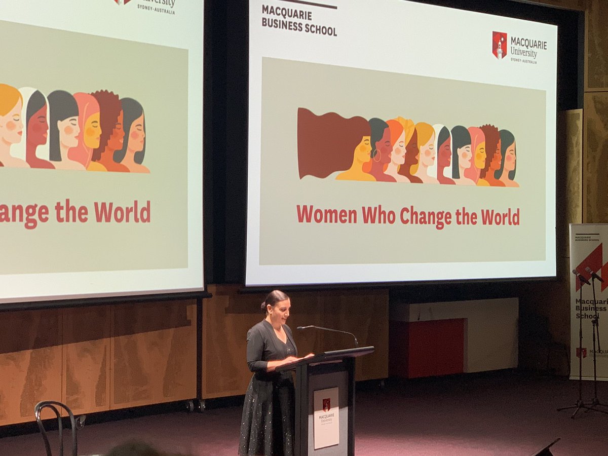 Thrilled to be attending <a href="/Macquarie_Uni/">Macquarie University</a> Business School’s Women Who Change the World Symposium today, on the eve of International Women’s Day.
#mqwomen #mqiwd #EachForEqual