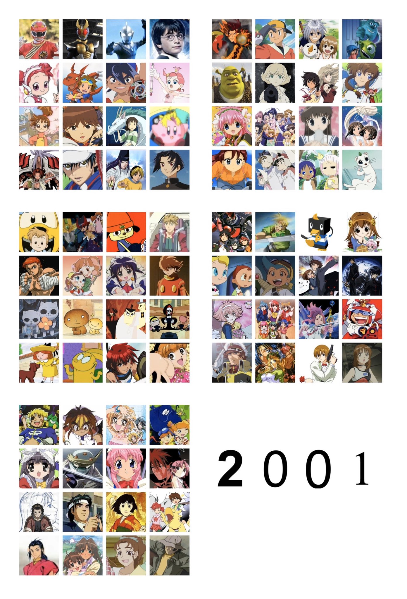 スシツネ 01年調べに調べ改めて調整しました ついでに11年と比較してみよう 来年で年と10年経つと考えると怖いね ˊᵕˋ 01年アニメ 11年アニメ アニメ好きな人と繋がりたい 特撮好きな人と繋がりたい 懐かしいと思ったらrt