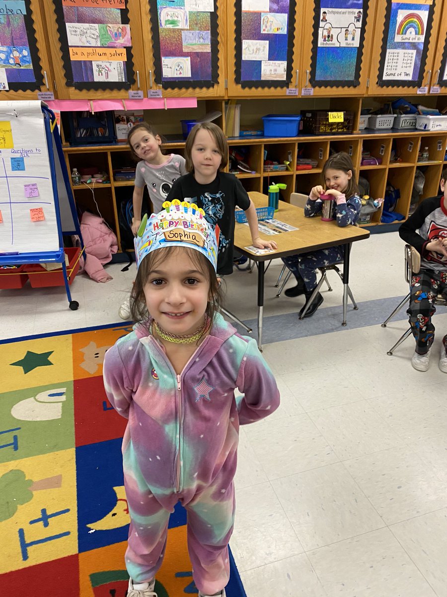Pajama day AND a birthday celebration! What a great Friday in first grade!!