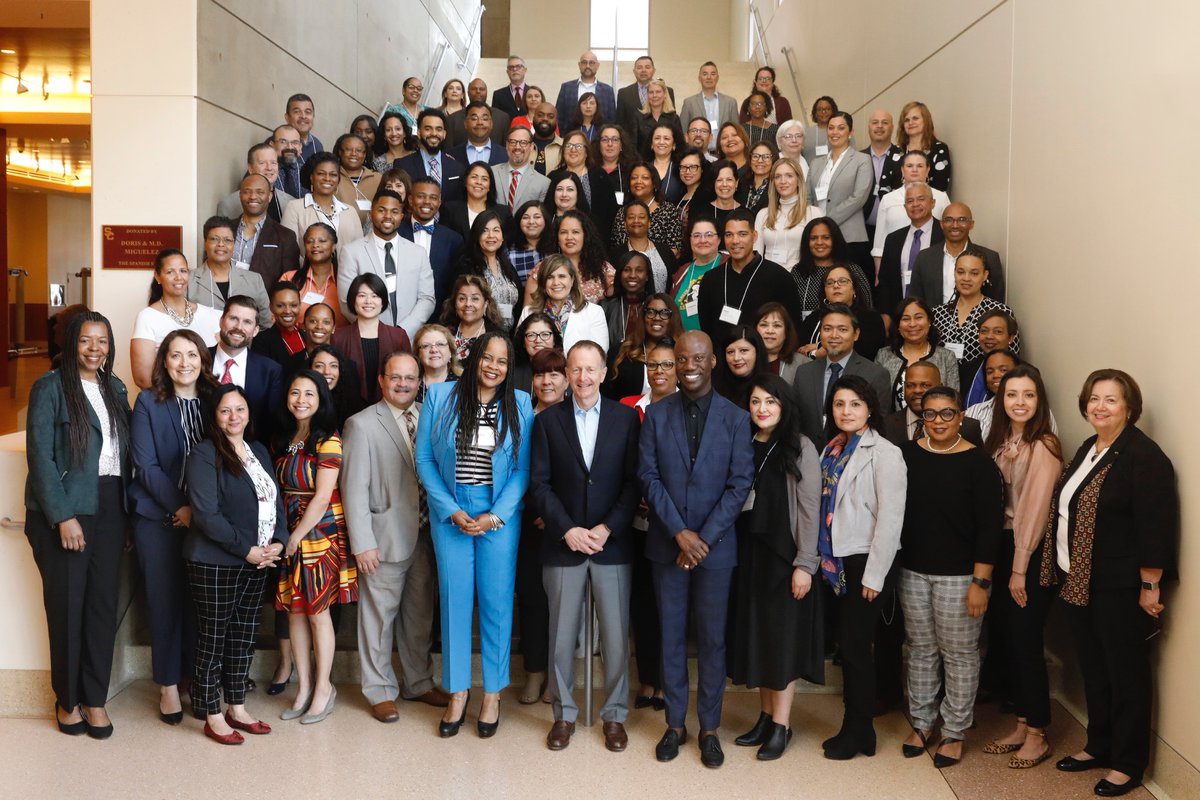 DrShaunHarper's tweet photo. Spectacular kickoff to the @USCRaceEquity Center’s six-month Racial Equity Leadership Academy for 80 principals across the Los Angeles Unified School District. Such a pleasure partnering with @LASchools, especially @AustinLASchools. https://t.co/80hBJBNwZl