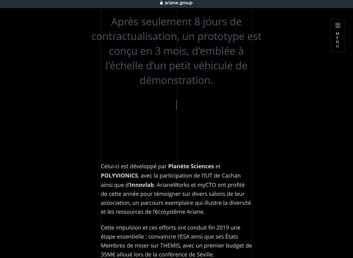 Polyvionics's tweet photo. @JeromeVila @ArianeGroup Un grand honneur et un grand bonheur pour @Polyvionics que de faire partie de cette grande aventure !!! Merci pour votre confiance... https://t.co/wdbM8x8kPQ