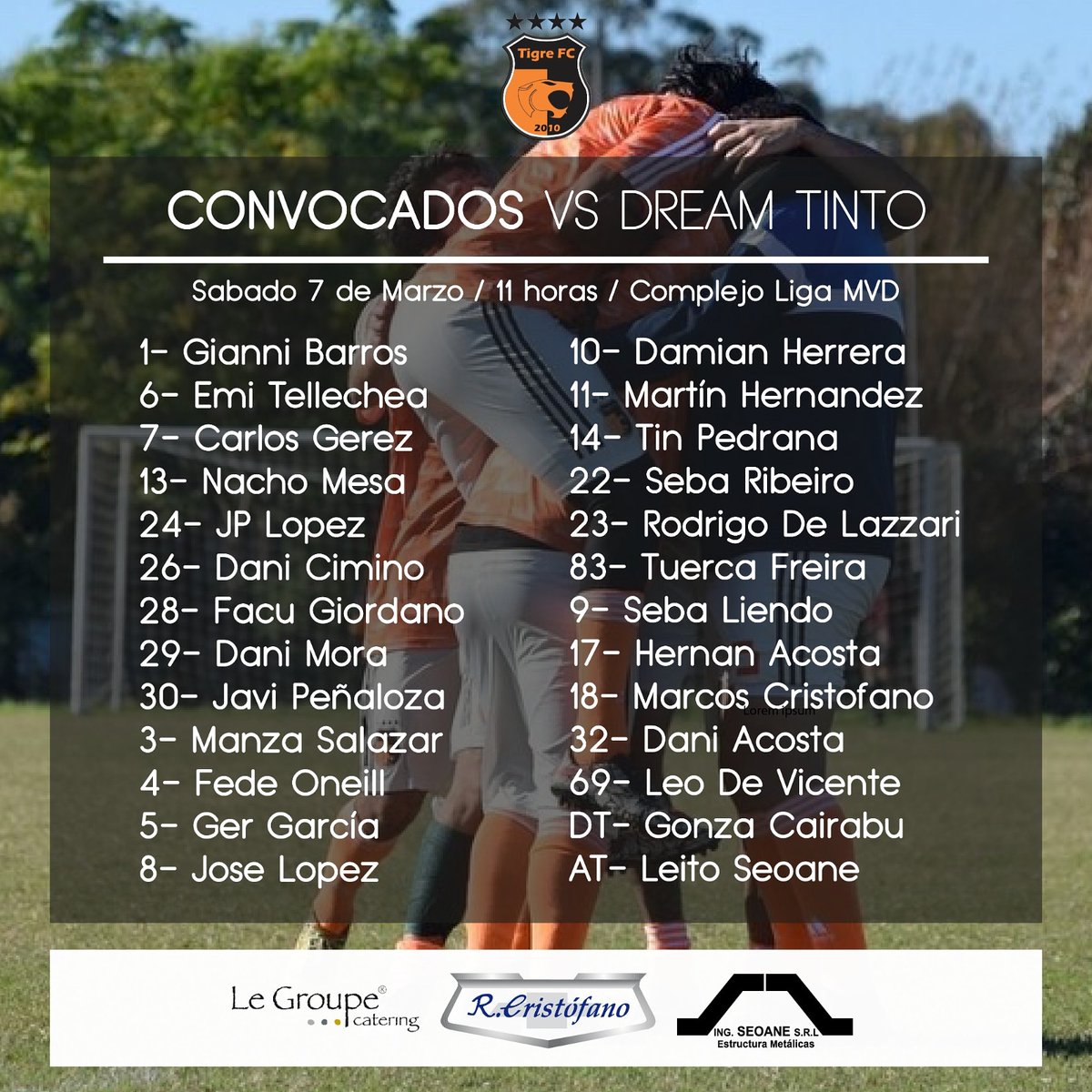 Arranca la @ligamvd!! Mañana Sábado toda la familia Tigrense esta invitada para ver el debut. Vamos el Tigre! <a href="/tigre_fc/">El Tigre FC</a> #10años