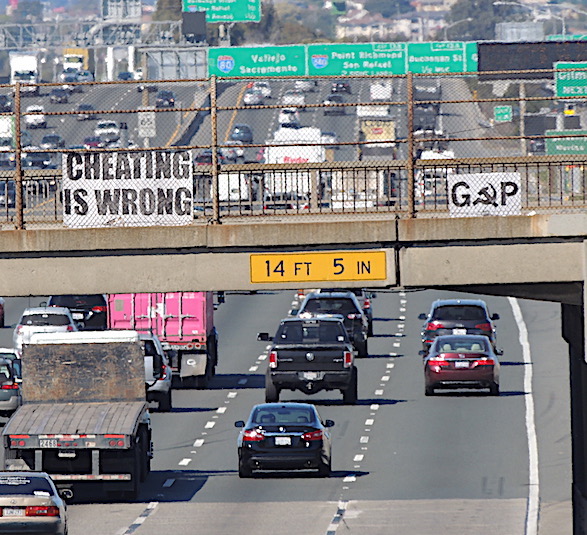 politicallands1's tweet photo. Hey, I think I found a partisan #Republican that still has at least a shred of moral sense! After 2 days someone took away the #GOP part of my sign but left up #CheatingIsWrong.
I think we may have established some common ground here folks! #HealingTheNation #Election2020 https://t.co/F13gT7bAmQ
