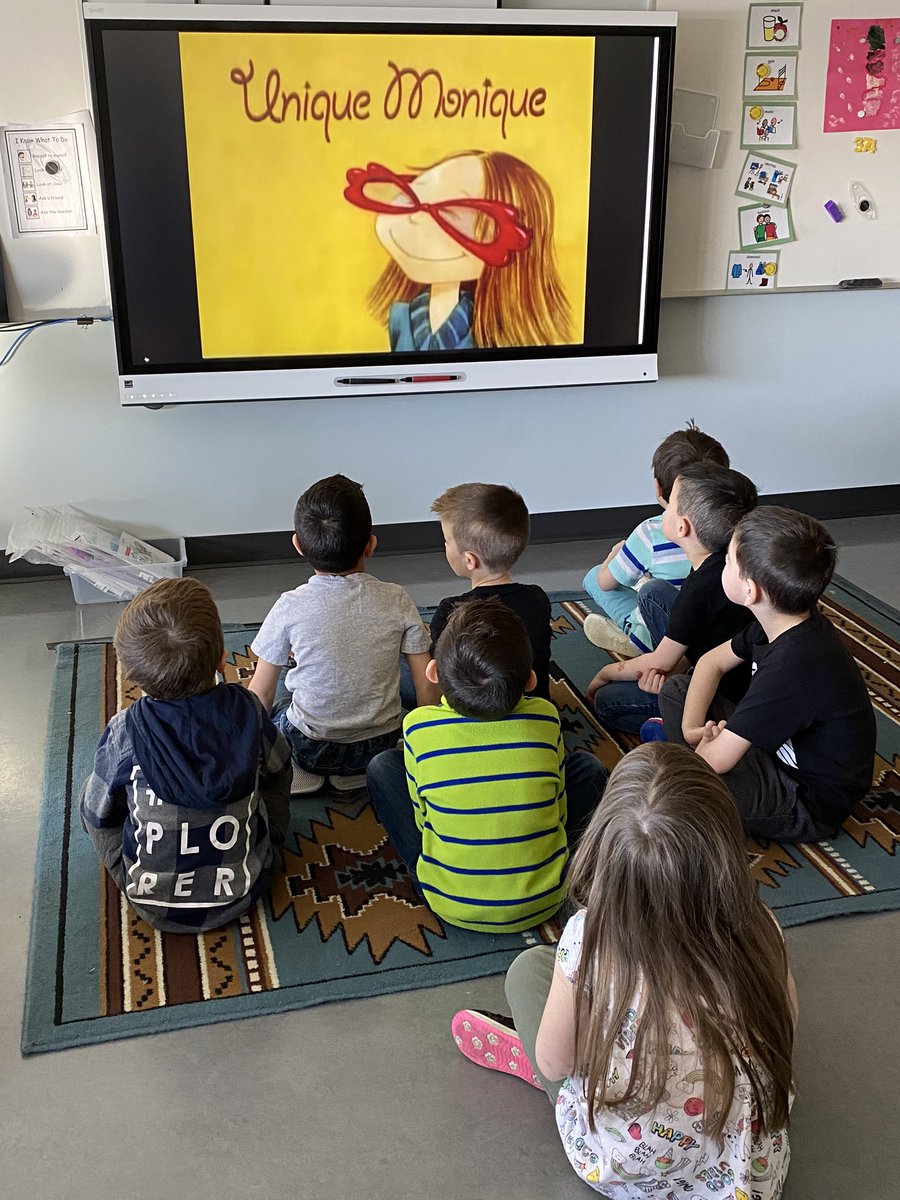 RonSouthernK's tweet photo. What a fun day for PM K! We had a partner math challenge. By using the number of bears outside the “cave” we had to figure out how many bears were inside the cave. 
We wrote about being unique and had choir with gr 1 &amp; CSSI. We ended the day in gr 2 listening to their stories! https://t.co/nVNuk4ha8r