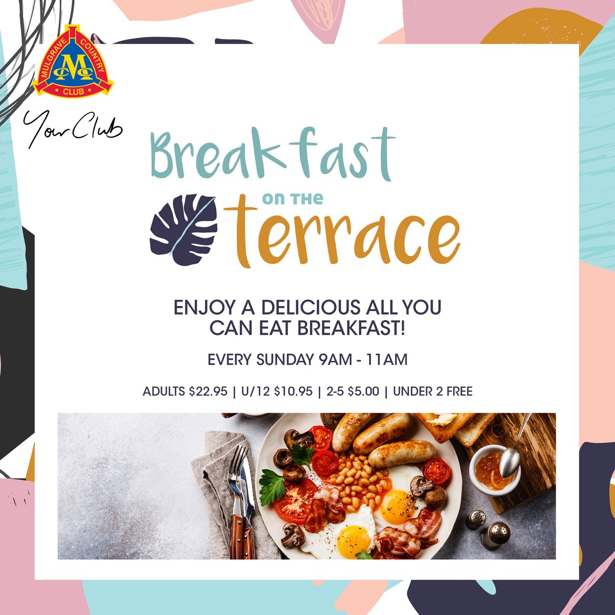 Hope to see you all there! #MelbourneBreakfast#YourClub