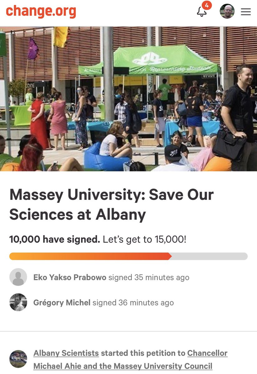 James Dale (@jamesdale68) on Twitter photo 10,000 have signed! From 88 countries. Thanks so much to all who have signed. <a href="/MasseyUni/">Massey University</a> chng.it/Vx2fZBHQ savealbanyscience.info/home #SaveAlbanyScience 10,000 have signed! From 88 countries. Thanks so much to all who have signed. <a href="/MasseyUni/">Massey University</a> chng.it/Vx2fZBHQ savealbanyscience.info/home #SaveAlbanyScience