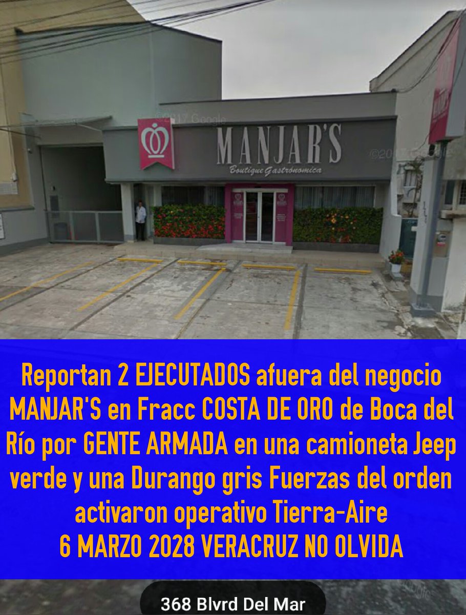 OrushDown's tweet photo. #Enterate Reportan 2 EJECUTADOS en fracc COSTA DE ORO de #BocaDelRio #VERACRUZ ¿Qué pasa? NO HAY #SEGURIDAD @CuitlahuacGJ @HGutierrez_M @SP_Veracruz @veralert2 @Aveefeniix @gaboencordoba @vindicta69 @MURUCHO @HelgueraF @josemilenio @FGRMexico #Xalapa #Verfollow #México #YABASTA https://t.co/6ICxCzxeyA