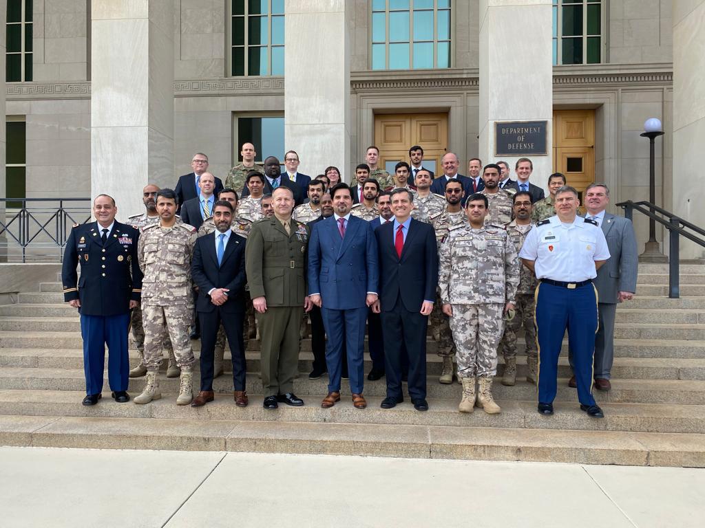 TY to @DeptofDefense for hosting us for Qatar Day at the Pentagon, and celebrating the strength of the #QatarUSA partnership. Our defense relationship keeps the region safe &amp; we look forward to continuing to work alongside the US Armed Forces in the pursuit of greater stability