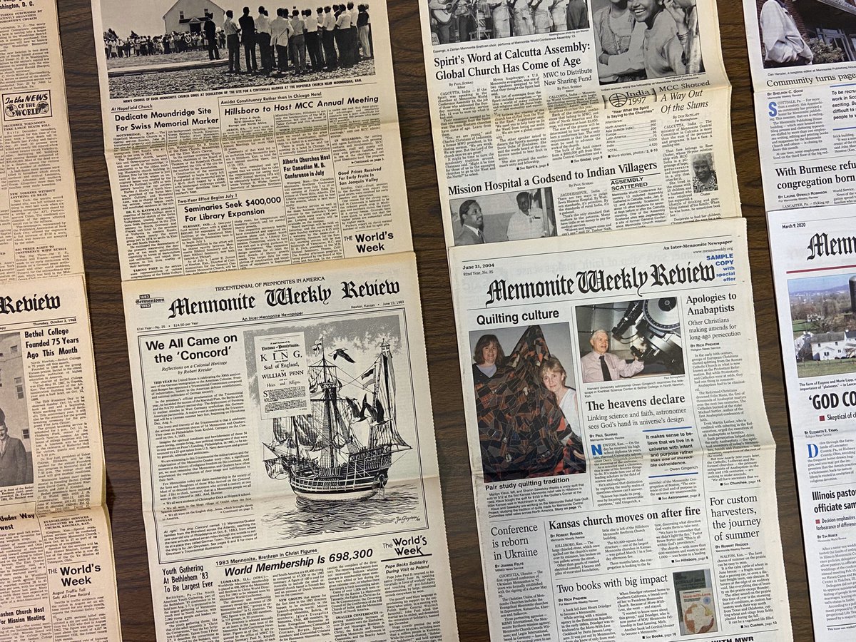 Tonight at Kauffman Museum: 100 Years of Newsprint - a Mennonite World Review presentation and annual meeting. Learn about the past and future of Mennonite publications.