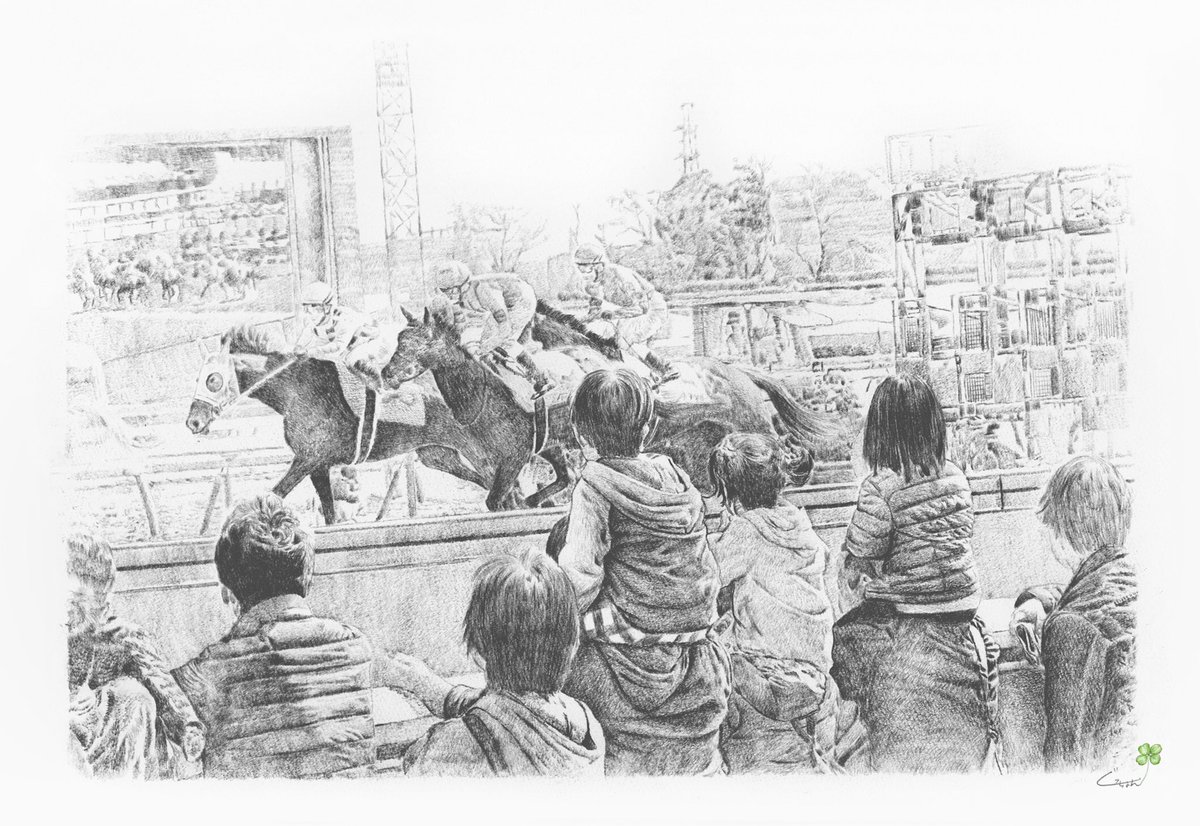 競馬はもちろん
競馬場のあの雰囲気が好きなんだ
と改めて思う今日この頃

#馬の絵 