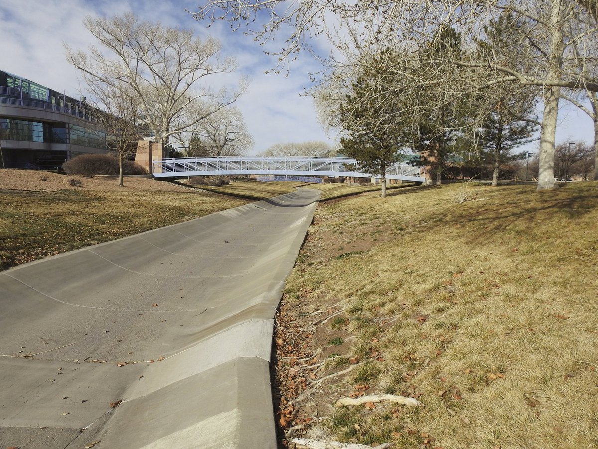 ABQFloodControl's tweet photo. March 6, 2020- #AMAFCA #FacilityFriday Did you know that between I-25 and Tiburon Street, the North Diversion Channel was designed for a 100- year flood but only lined for a 10- year flood? This channel is jointly maintained by both AMAFCA and the Journal Center! https://t.co/kFMgugxSe6