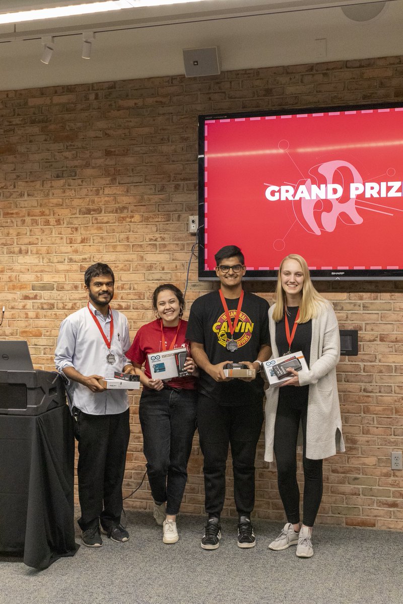 calvinhacks's tweet image. Shoutout to our first place winners!