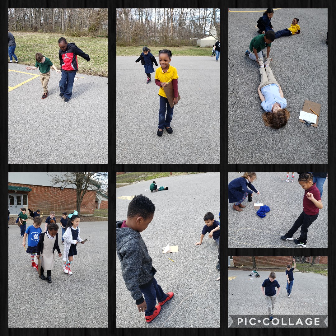 FirstKenwood's tweet photo. Introduced our measurement unit by measuring the blacktop and one another. @JillHandleyKES @KenwoodElementa @kmanley0628 https://t.co/O7LEDBMXJX