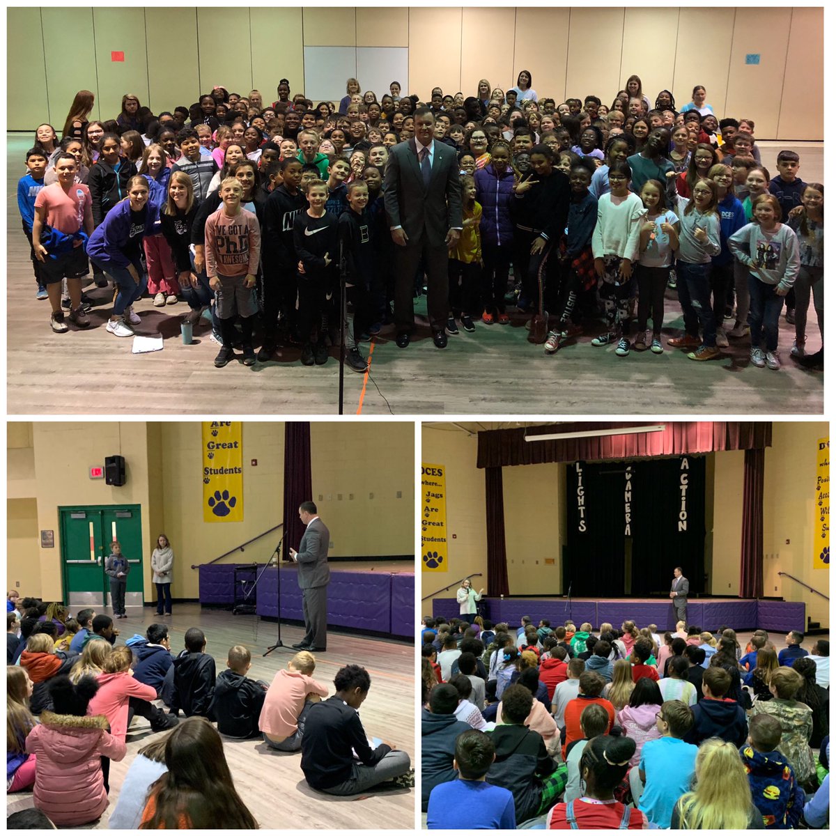 TweetDCS_DCES's tweet photo. Ms. Puskar’s 4th grade students wrote letters to Southaven Mayor Darren Musselwhite and he took time out of his busy schedule to come visit and answer their questions about our local government. #community #RaiseTheBar #TeamDCS https://t.co/uHtidjwERc