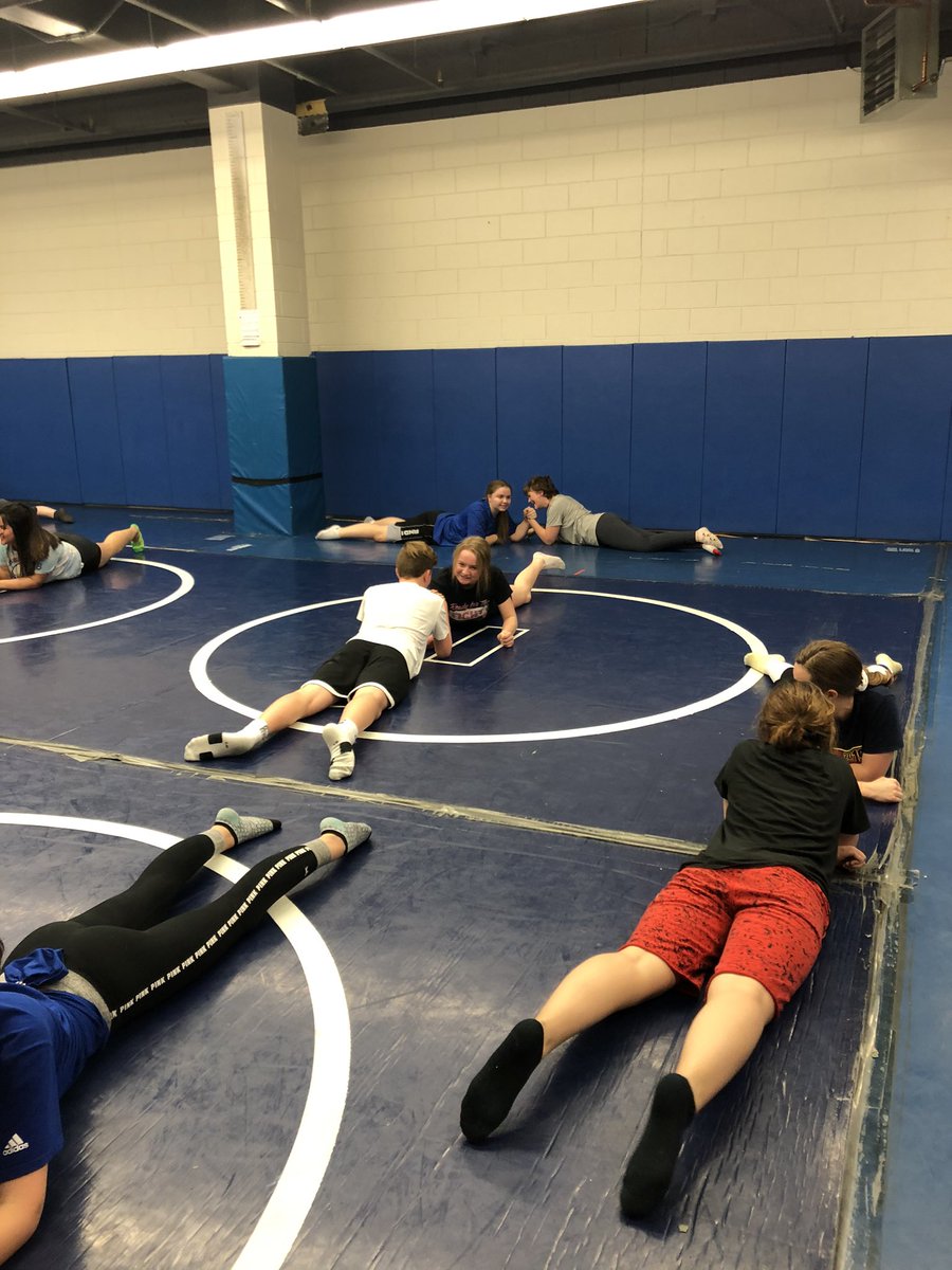 brandi_harty's tweet photo. Love trying activities in the wrestling room with my students. Happy Friday!! #jmsengaged https://t.co/56Gv8FqIdA