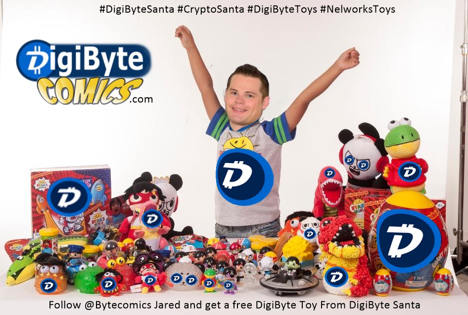 ByteComics's tweet photo. If You're a good little boy @jaredctate and give @ByteComics a follow #DigiByteSanta will bring you a special DGB Toy. #DigiByte #DigiByteToys #DigiByteComics #fintech #toys #fun #DGB #BTC @BlazzordDGB https://t.co/j99HeuzuJy