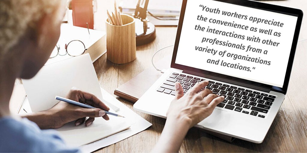 JournalYouthDev's tweet photo. Learn about the development of online non-credit, cohort-based professional development opportunities for youth workers at https://t.co/DGGwWhNnaL. https://t.co/G9s5TgRV9n