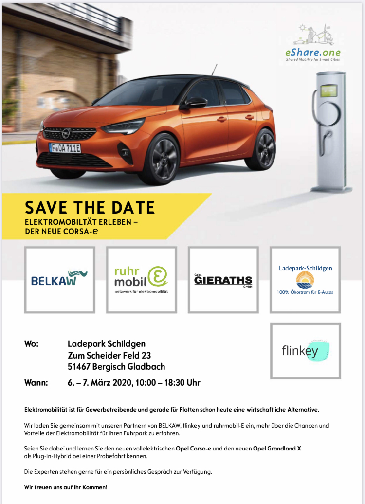 Strombock's tweet image. Wie im heutigen Livestream versprochen, hier der eMobil Treff vom Ladepark Schildgen. Dort werden Danica und ich morgen Mittag sein und uns mit euch den Opel Corsa-E angucken. 😃

#CorsaE #Opel #Ladepark #schildgen