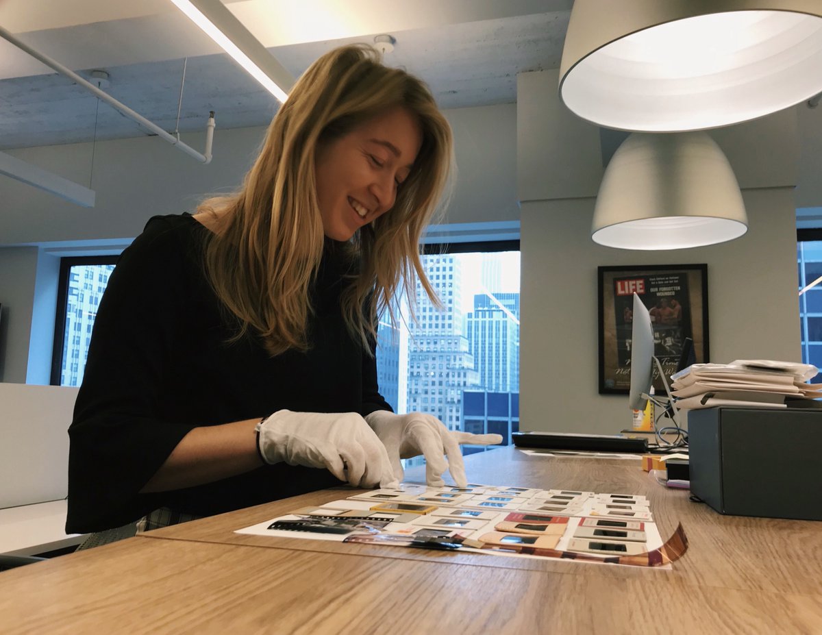 RetroReport's tweet image. A big thanks to our intern @emilyy_orr_ for sorting through some archival film today for an upcoming story! #RetroReport #archival