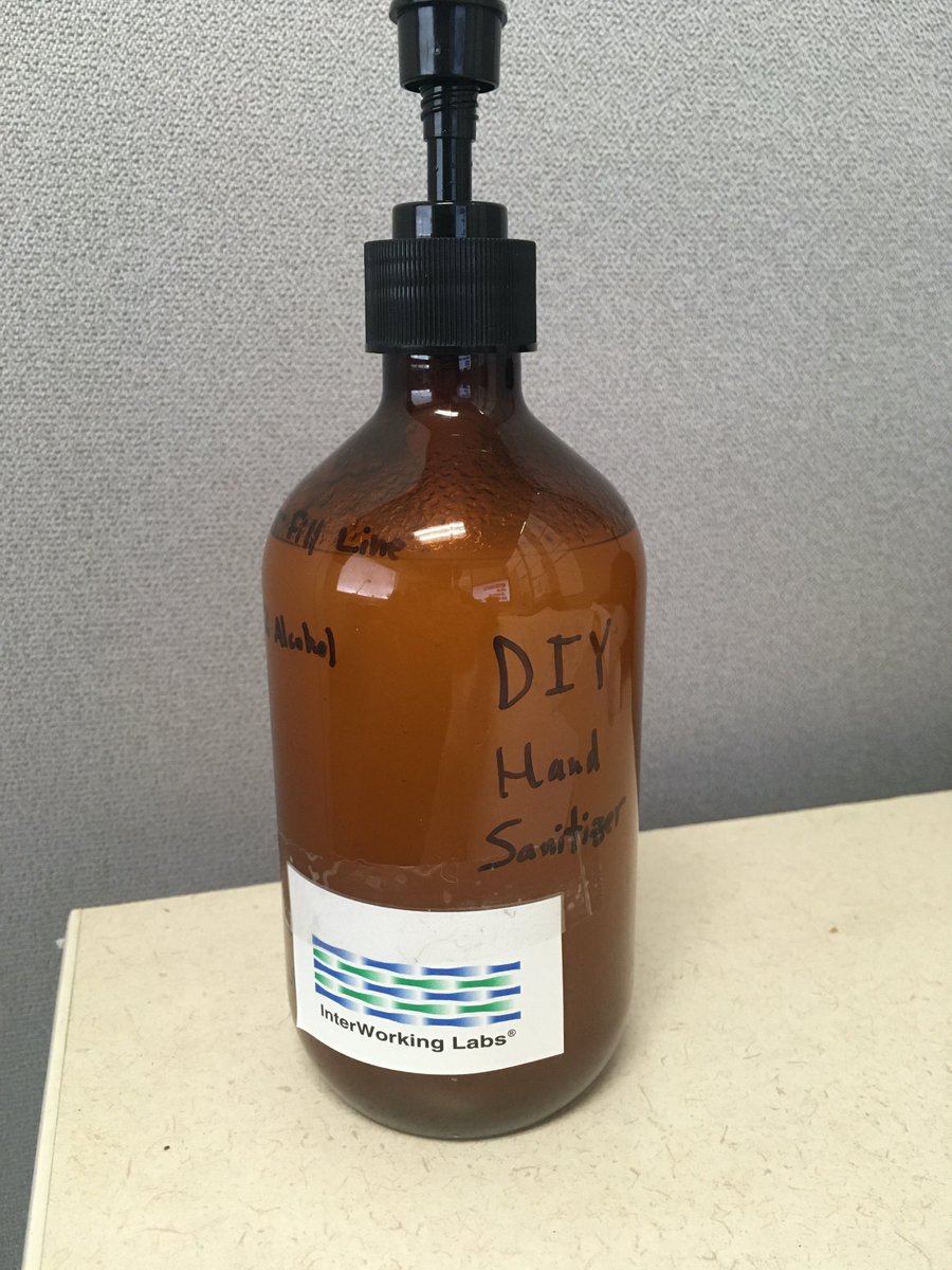 iwldotcom's tweet photo. Having a hard time finding reasonable priced hand sanitizer to help prevent the coronavirus?

Here at IWL we made our own. Take a look at the receipe we used:
https://t.co/OrsiAN75YA

#coronavirus #COVID19 #handsanitizer https://t.co/MMgwyQuqQ3