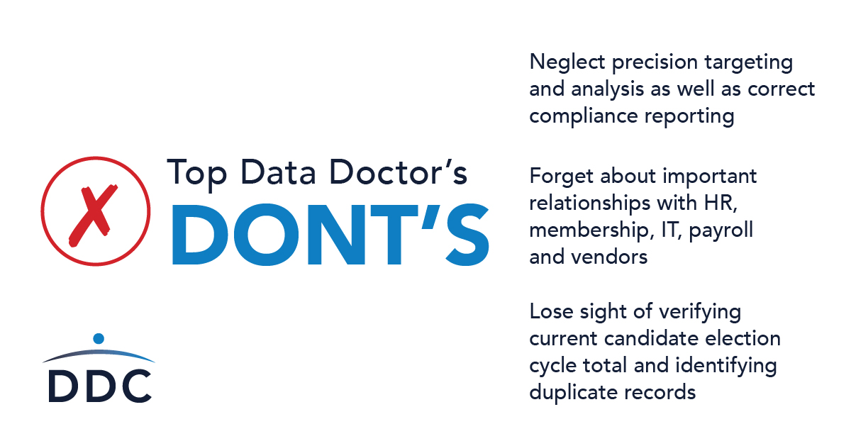 DDCAdvocacy's tweet photo. Have you met DDC’s Data Doctor? Fred Braun (or, as we like to call him, the Data Doctor) recently lectured at the @PACouncil's PAC Conference about how to give your data a check-up with some simple do’s and don’ts. #PACMiami https://t.co/YavXMVHCn8