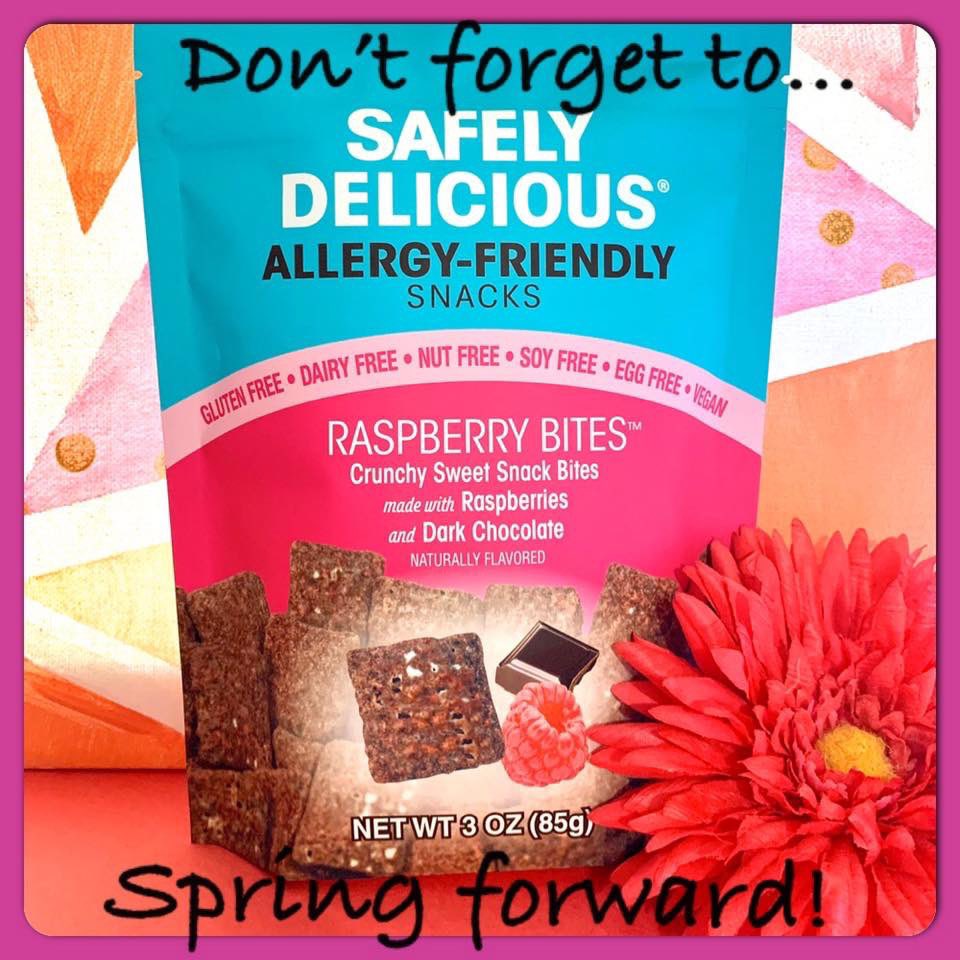 SafelyDelicious's tweet photo. Spring is coming!!🌷⏰ Don’t forget to move your clocks ahead by 1 hour this weekend! 🌷⏰ #daylightsavings
🌷
⏰
🌷
#spring #safelydelicious #allergyfriendly #top8free #vegan #lemonybites #raspberrybites #glutenfree #peanutfree #dairyfree https://t.co/k78MCkgTAK