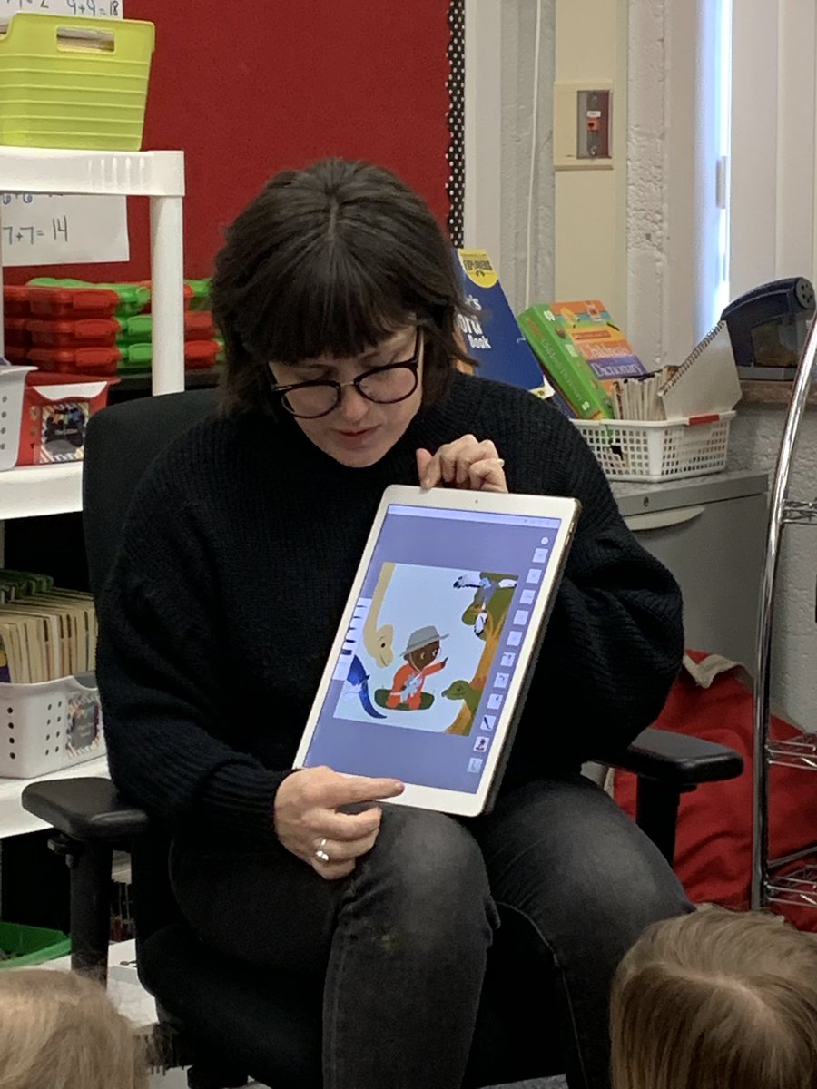 runningteachmom's tweet photo. You are a treasure! Thank you for surprising my kids today for our read-a-thon! Your visit was the best part of our day! @emmykastner ❤️ #CommElem #kidsneedmentors #nerdybabies https://t.co/SP6btKZDNB