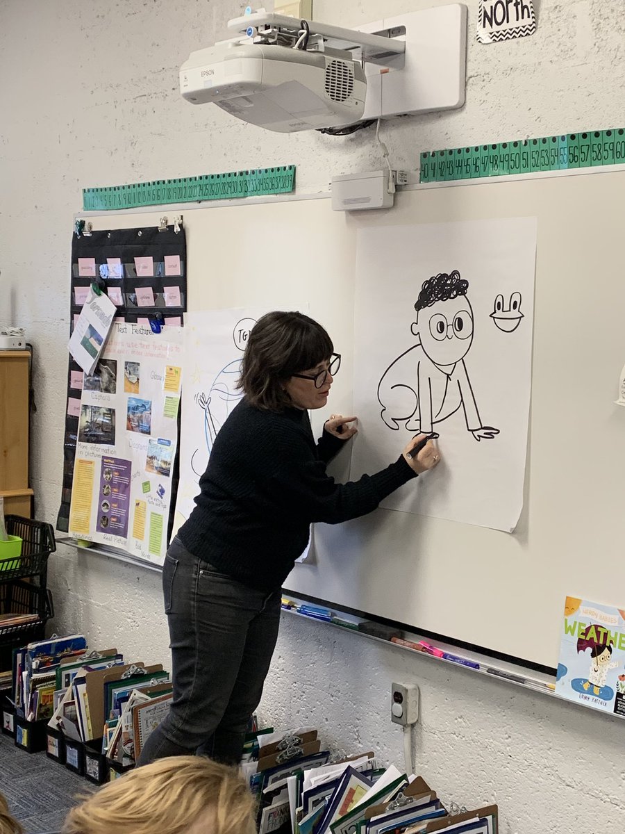 runningteachmom's tweet photo. You are a treasure! Thank you for surprising my kids today for our read-a-thon! Your visit was the best part of our day! @emmykastner ❤️ #CommElem #kidsneedmentors #nerdybabies https://t.co/SP6btKZDNB