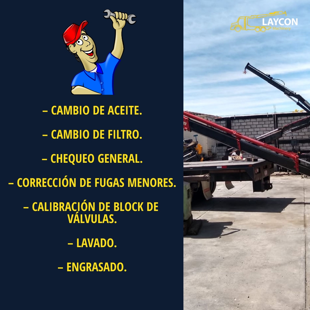 LayconM's tweet image. El mejor Servicios básico de mantenimiento a grúas articuladas en Laycon Machinery  #grúasarticuladas #mantenimiento