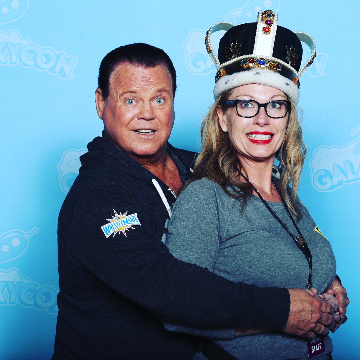 KitsieDuncan's tweet photo. From the #awkwardprom series @JerryLawler and I at the ‘Kings and Queens’ junior/senior prom #wwe #wwesuperstar https://t.co/KBF7p9Mxy3
