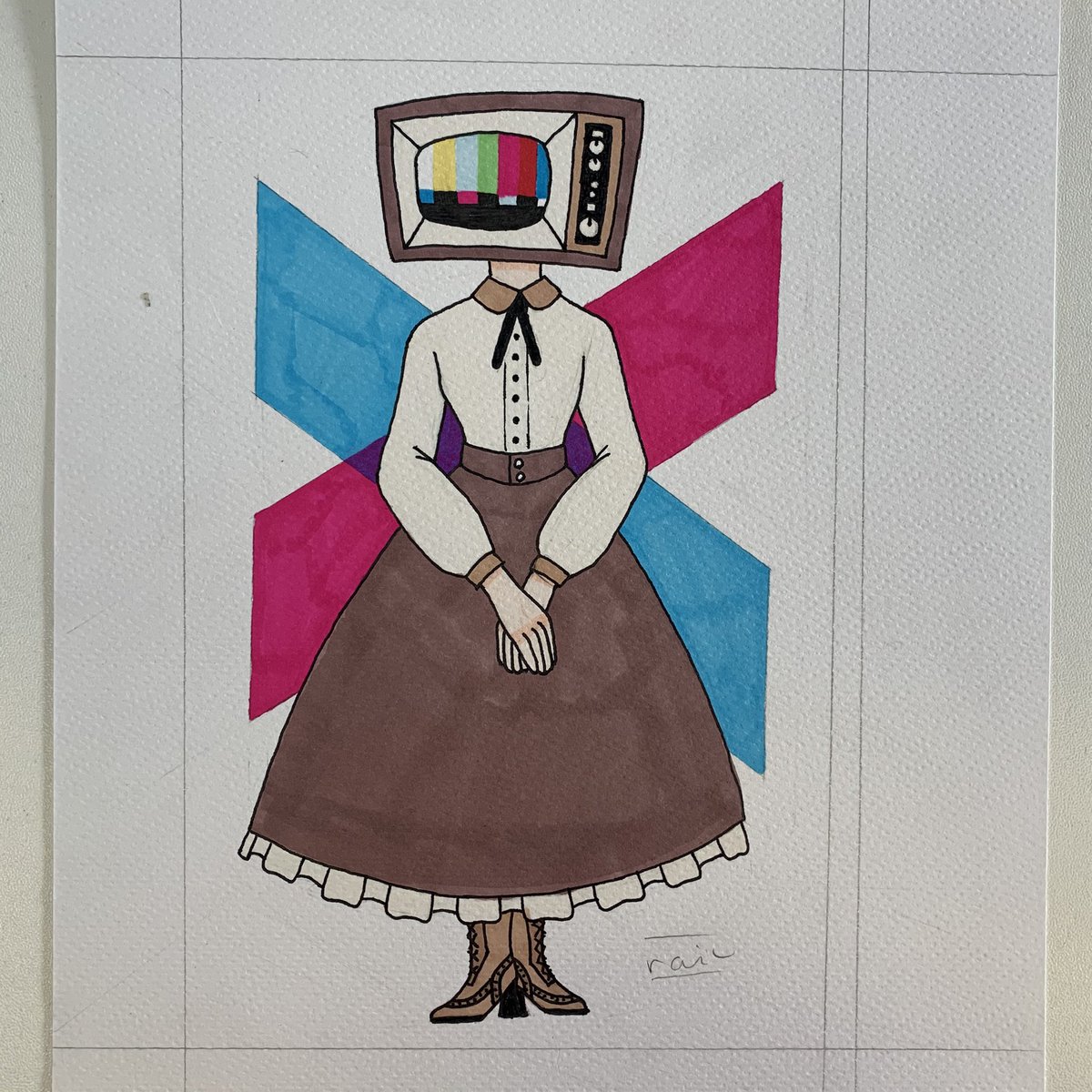 __raiu_'s tweet image. #tvhead #tvheadoc #resdesign #characterredesign #graphics #graphicsproject