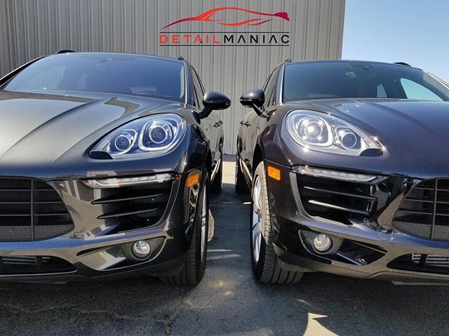DetailManiac's tweet photo. Two Porsche Macans from Porsche Club of Sacramento! These two received PPF and a CQuartz ceramic coating to keep that paint looking brand new for years to come. 💎 PPF gives the impact protection while the coating makes maintenance cleaning easy! It’s… https://t.co/T3RzFNVKRi https://t.co/o5OApINf5f