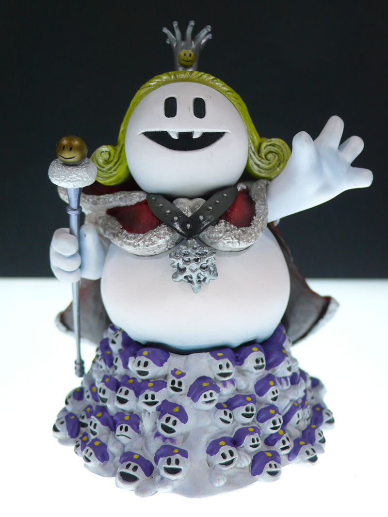 フィギュアイランド ミミックん 管理人 今日の小物 女神転生 悪魔召喚録 第四集 キングフロスト みんな集まってキング ゲームの定番ですね ジャックフロストが集まってキングの様子が細かく作り上げられています この細かさがメガテンのキャラの良さ