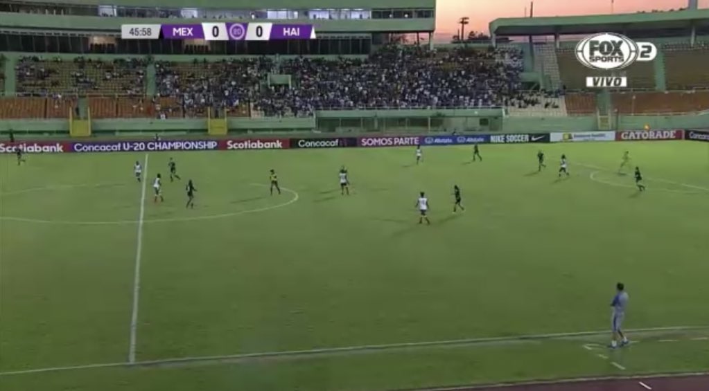 campeonasmx's tweet photo. #CU20W | 🇲🇽 0-0 🇭🇹

¡Rueda el balón para la parte complementaria! 

@miseleccionmx y @fhfhaiti pelearán por el boleto a la final del Premundial U20 y al Mundial de la categoría.

¡MÉXICO, MÉXICO! 🙌🏼

📺 @FOXSportsMX https://t.co/SxhF4XPKys